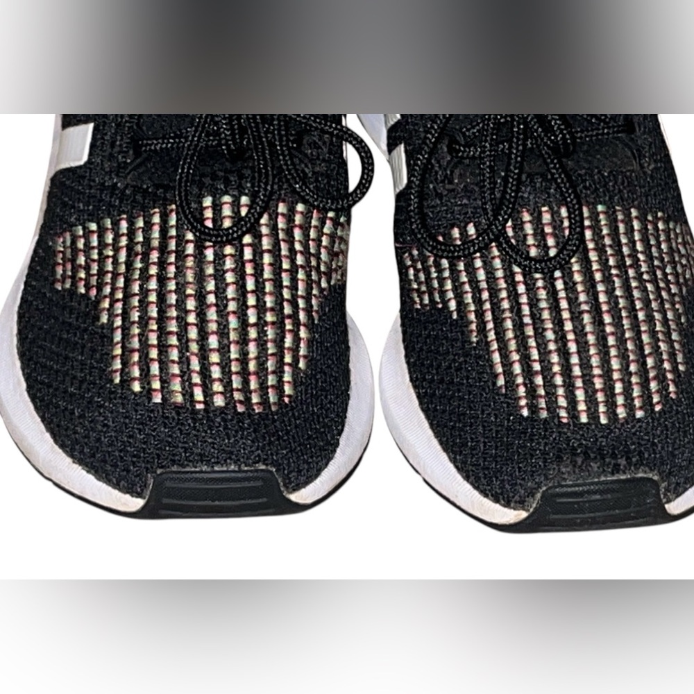 Adidas Swift Run Black Colorway With Rainbow Acce… - image 7